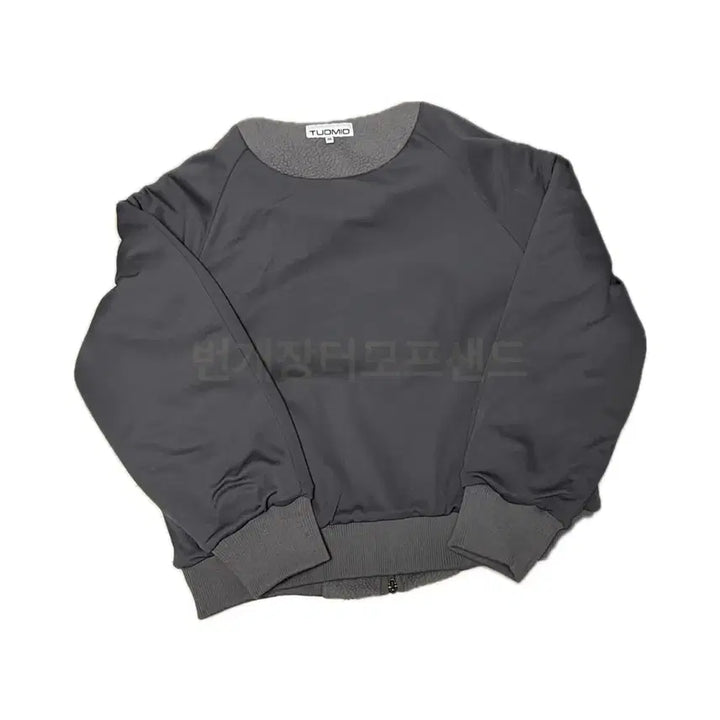 [BUNJANG] Tuomio Oversized Fleece Bomber Jacket / 뚜오미오 오버사이즈 플리스 봄버 차콜 tuomio 플리스자켓 후리스