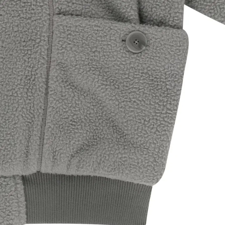 [BUNJANG] Tuomio Oversized Fleece Bomber Jacket / 뚜오미오 오버사이즈 플리스 봄버 차콜 tuomio 플리스자켓 후리스
