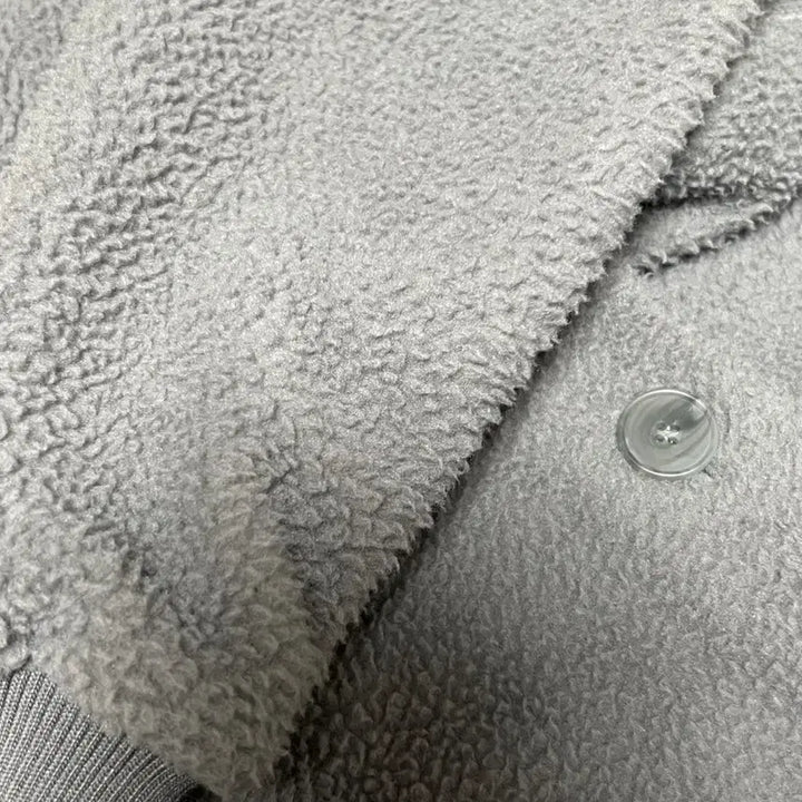 [BUNJANG] Tuomio Oversized Fleece Bomber Jacket / 뚜오미오 오버사이즈 플리스 봄버 차콜 tuomio 플리스자켓 후리스