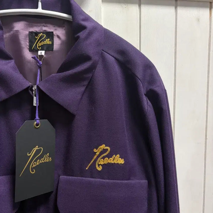 [BUNJANG] Needles Rayon Zip-Up Jacket - Purple, Size S / 니들스 레이온 집업 자켓 s 사이즈 퍼플