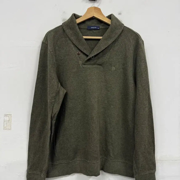 [BUNJANG] Hazzys Shawl Collar Long Sleeve T-shirt / (105)헤지스 숄카라 긴팔티