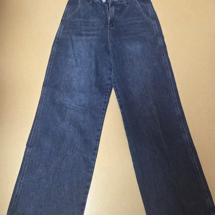 [BUNJANG] Unbranded Wide Denim Jeans / 진청 와이드 데님 약 29 사이즈
