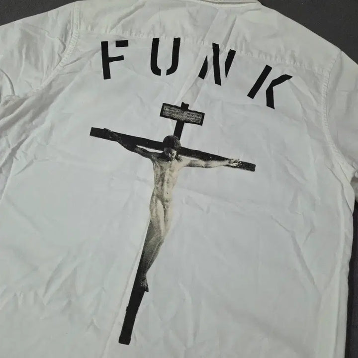 [BUNJANG] Wackomaria Jesus Print Short Sleeve Shirt L / 와코마리아 예수 반팔 셔츠 L