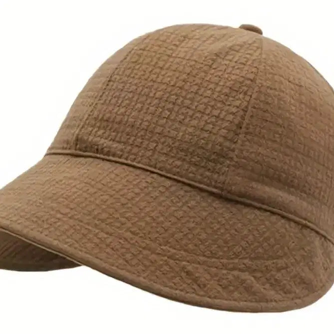 [BUNJANG] Waffle Knit Bucket Hat - Brown / 와플모자 브라운(새상품)