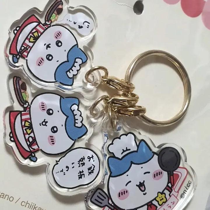 [BUNJANG] Chiikawa Restaurant Hachiware Acrylic Keyring / 치이카와 레스토랑 아크릴 키링 하치와레 미개봉 양도