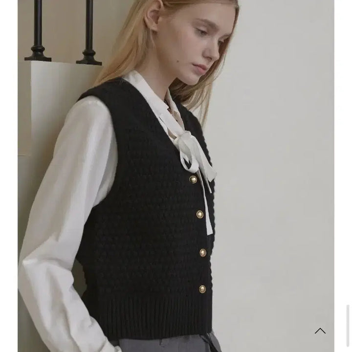 [BUNJANG] Noll Local Goldish Tweed Knit Vest / 논로컬 골디쉬 트위드 니트 베스트