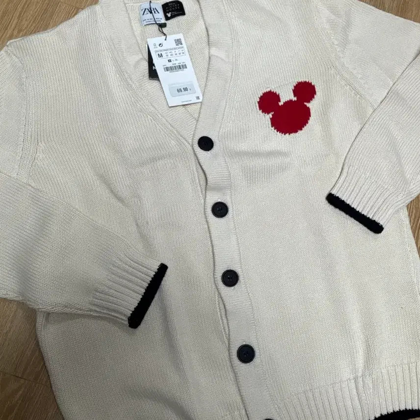 [BUNJANG] Zara Mickey Mouse Cardigan / 자라 미키마우스 가디건 M사이즈 / 자라 가디건