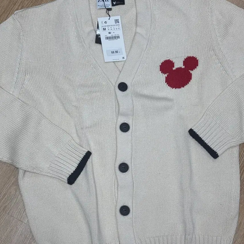 [BUNJANG] Zara Mickey Mouse Cardigan / 자라 미키마우스 가디건 M사이즈 / 자라 가디건