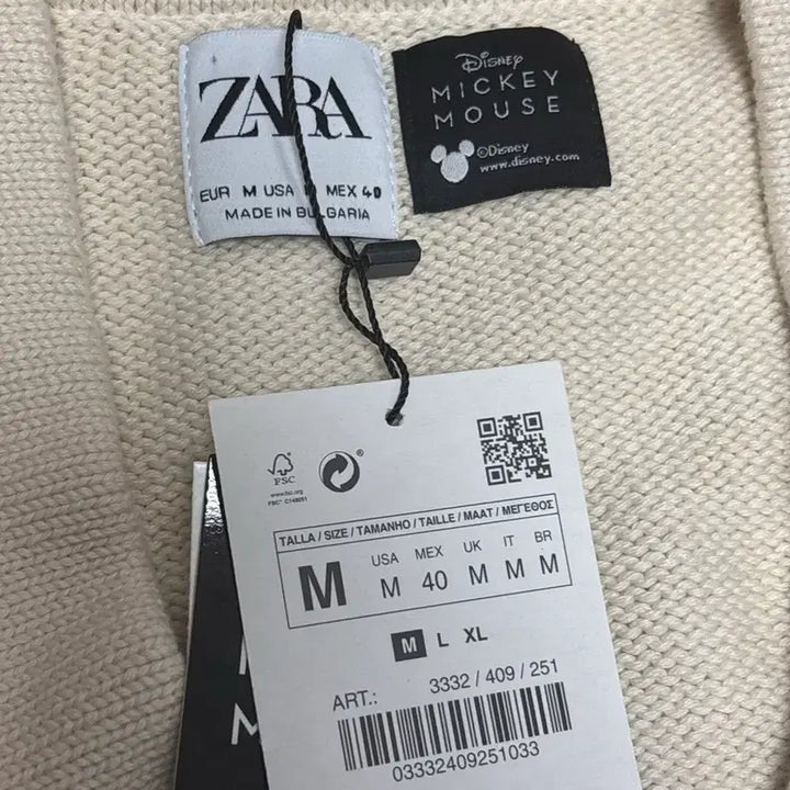 [BUNJANG] Zara Mickey Mouse Cardigan / 자라 미키마우스 가디건 M사이즈 / 자라 가디건