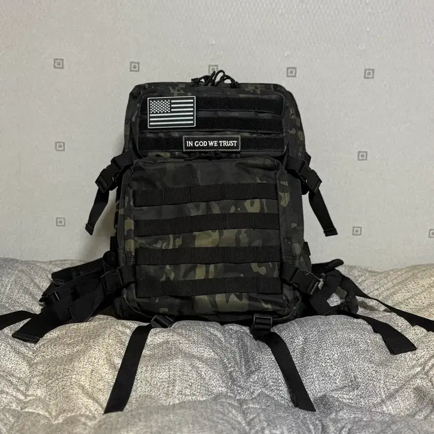 [BUNJANG] Military Camouflage Backpack / 카모 밀리터리 백팩