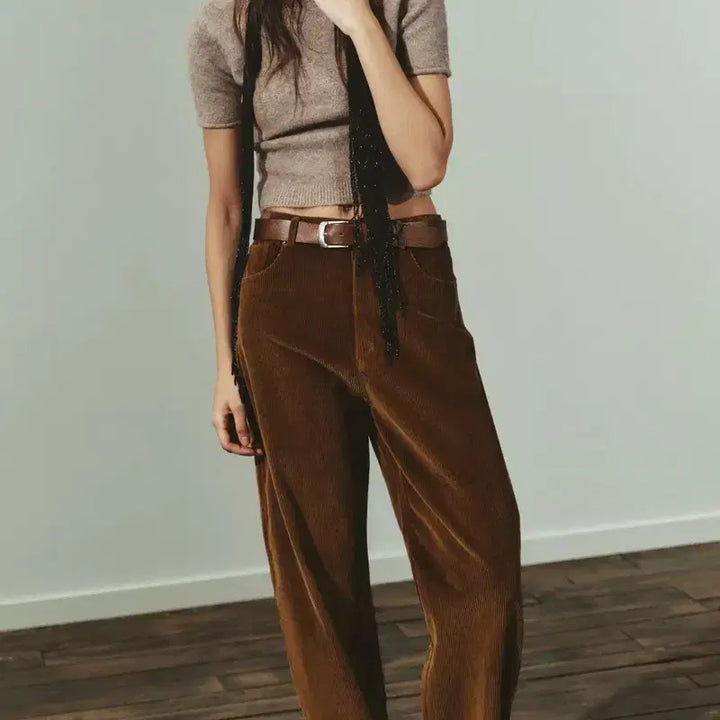 [BUNJANG] ZARA Corduroy Barrel Fit Pants / ZARA 자라 배럴 핏 코듀로이 팬츠 (새상품)