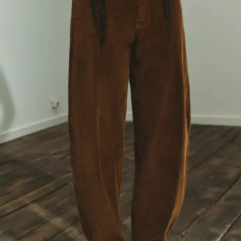 [BUNJANG] ZARA Corduroy Barrel Fit Pants / ZARA 자라 배럴 핏 코듀로이 팬츠 (새상품)