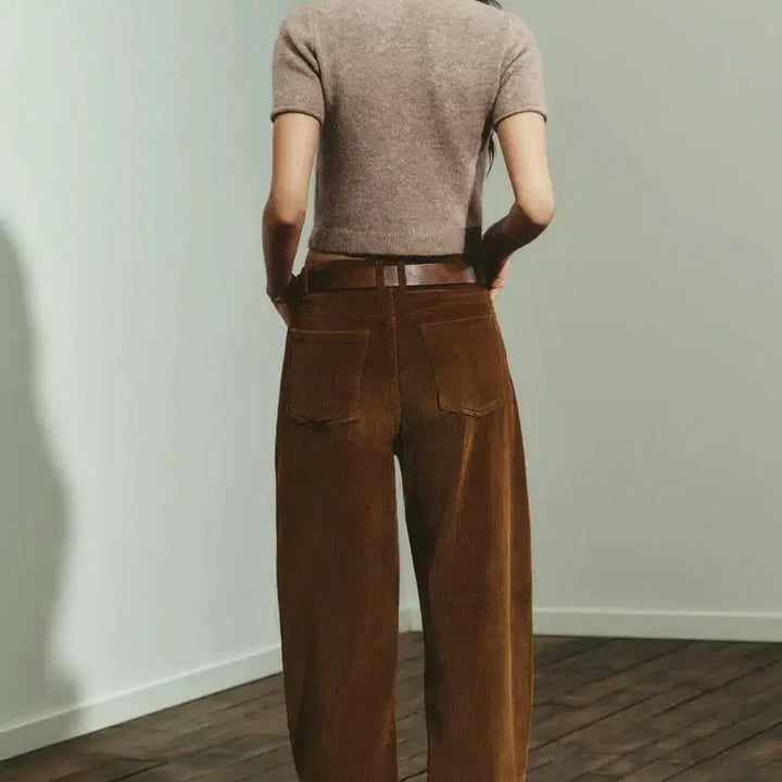 [BUNJANG] ZARA Corduroy Barrel Fit Pants / ZARA 자라 배럴 핏 코듀로이 팬츠 (새상품)
