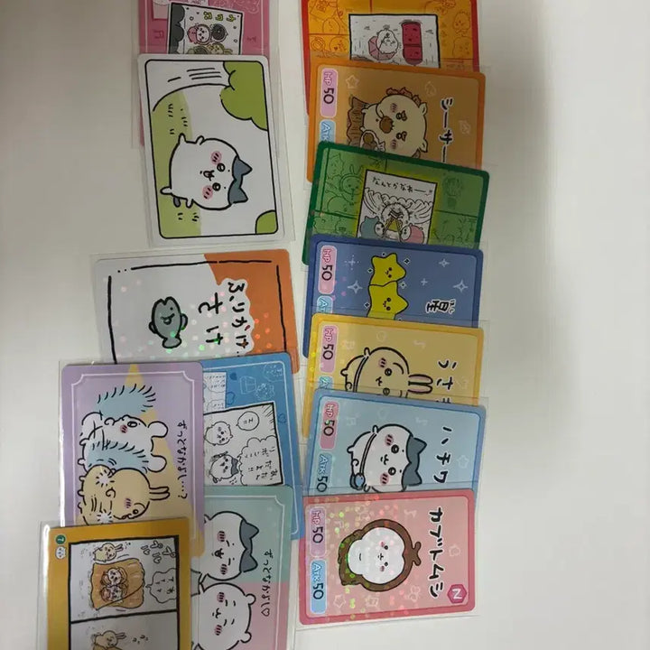 [BUNJANG] Chikawa Gummy Card 1st &amp; 2nd Edition Bundle Set / 치이카와 구미카드 26장 일괄 1탄 2탄 우사기 하치와레 풀뽑기 자격증