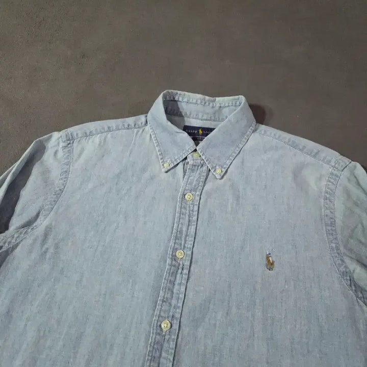 [BUNJANG] Polo Ralph Lauren Denim Shirt L Light Blue / 폴로 데님 셔츠 L 라이트블루