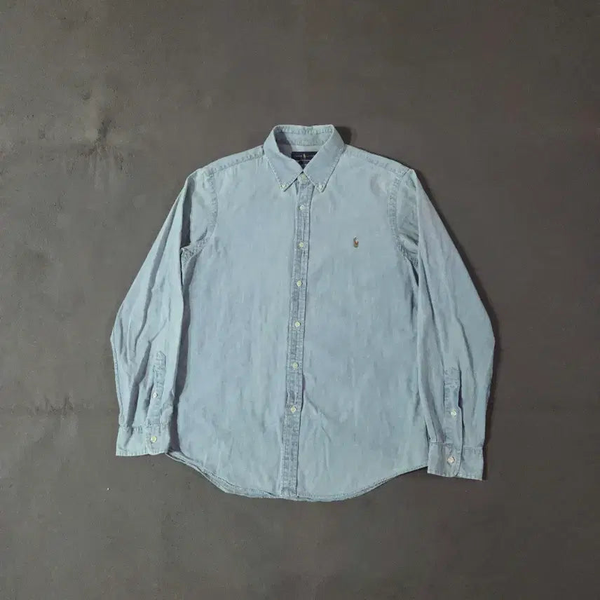 [BUNJANG] Polo Ralph Lauren Denim Shirt L Light Blue / 폴로 데님 셔츠 L 라이트블루