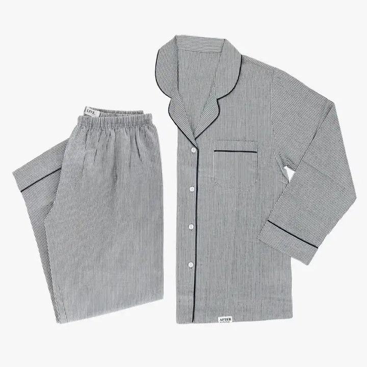 [BUNJANG] AFTERNOON LIVE Marine Striped Pajama Set / 애프터눈라이브 마린 스트라이프 파자마 세트