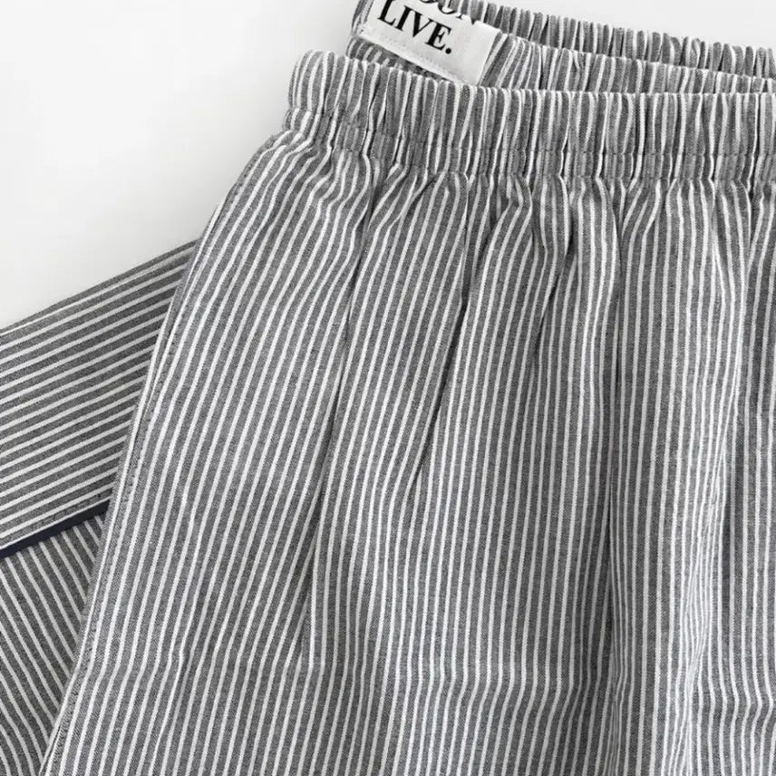 [BUNJANG] AFTERNOON LIVE Marine Striped Pajama Set / 애프터눈라이브 마린 스트라이프 파자마 세트