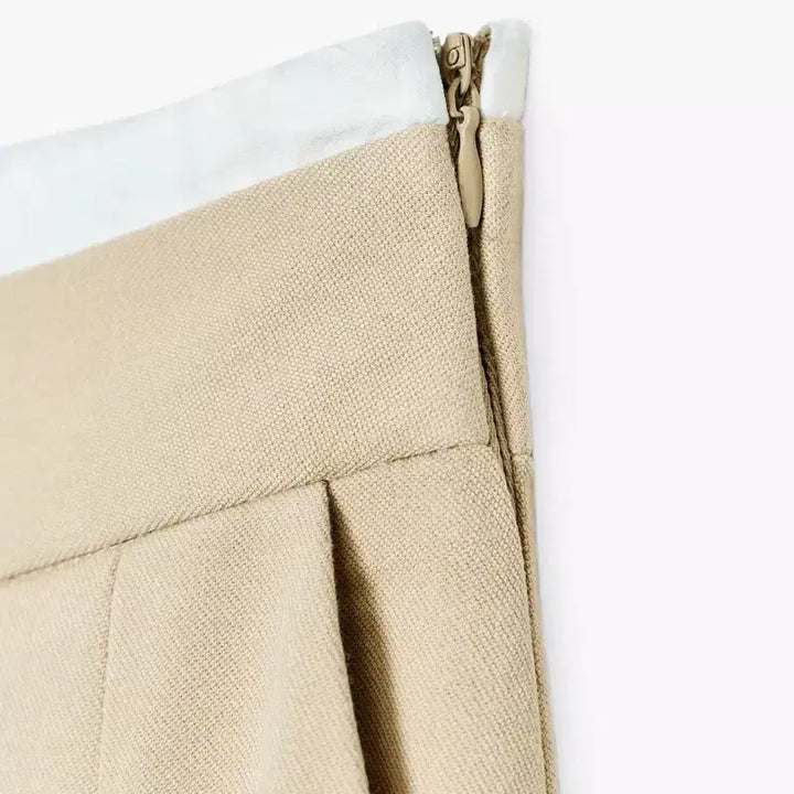 [SOLD OUT] ZARA 자라 레이어드 플리츠 미디 스커트