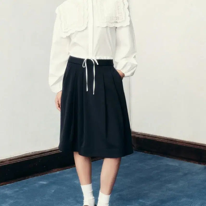 [SOLD OUT] ZARA 자라 레이어드 플리츠 미디 스커트