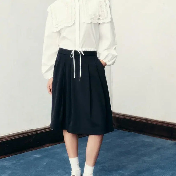 [SOLD OUT] ZARA 자라 레이어드 플리츠 미디 스커트