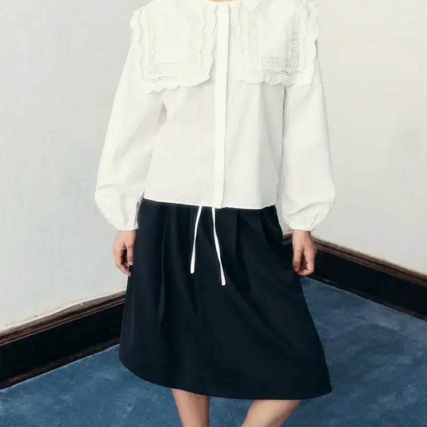 [SOLD OUT] ZARA 자라 레이어드 플리츠 미디 스커트