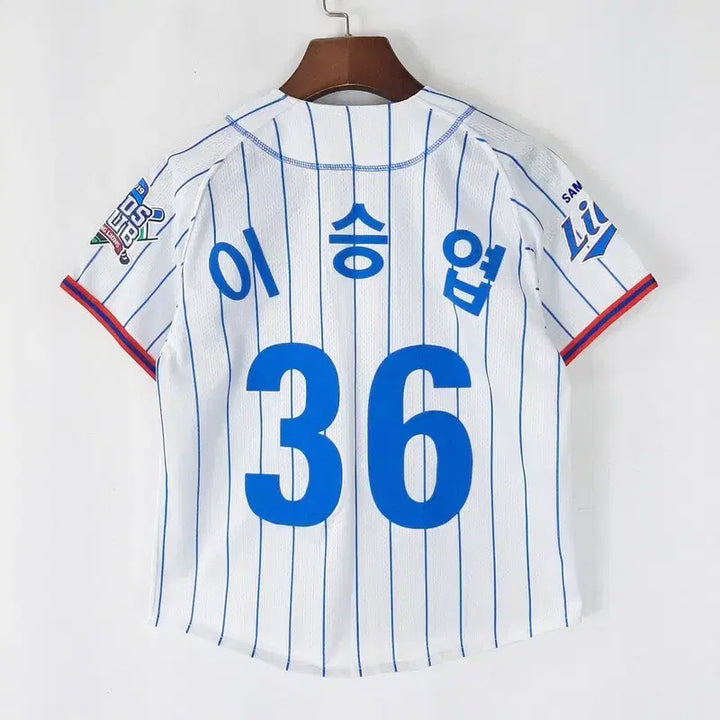 [BUNJANG] Samsung Lions Lee Seung-yuop Kids Jersey / 삼성라이온즈 36 이승엽 마킹 키즈유니폼 9