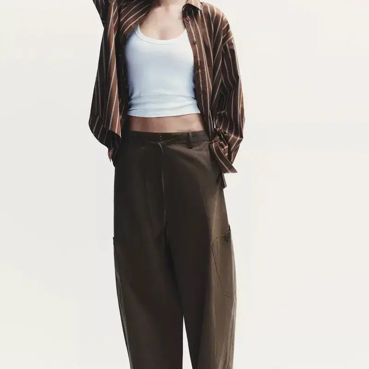 [SOLD OUT] ZARA 자라 배럴핏 벌룬 카고 팬츠 (블랙)