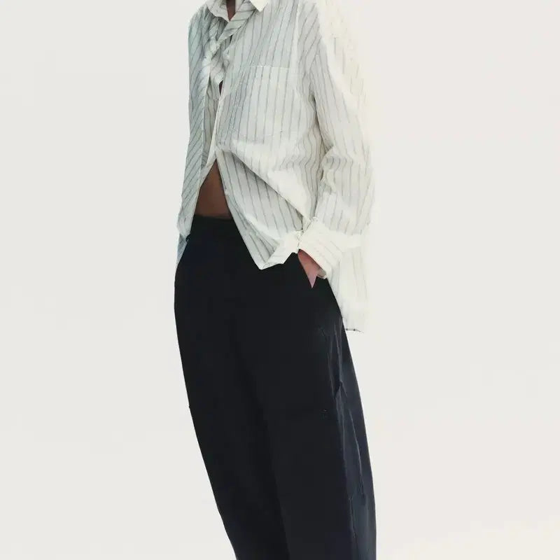 [SOLD OUT] ZARA 자라 배럴핏 벌룬 카고 팬츠 (블랙)