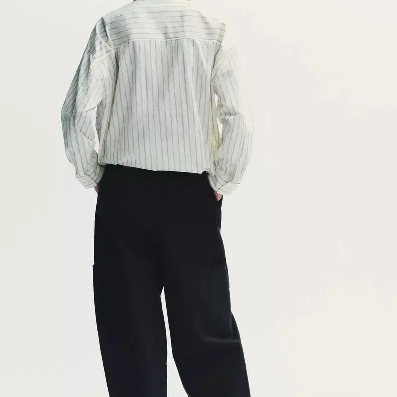 [SOLD OUT] ZARA 자라 배럴핏 벌룬 카고 팬츠 (블랙)