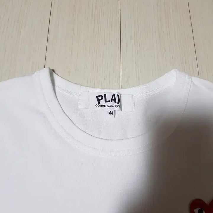 [BUNJANG] Comme des Garçons Double Heart Logo Long Sleeve T-Shirt / 꼼데가르송 더블와펜  긴팔 티셔츠