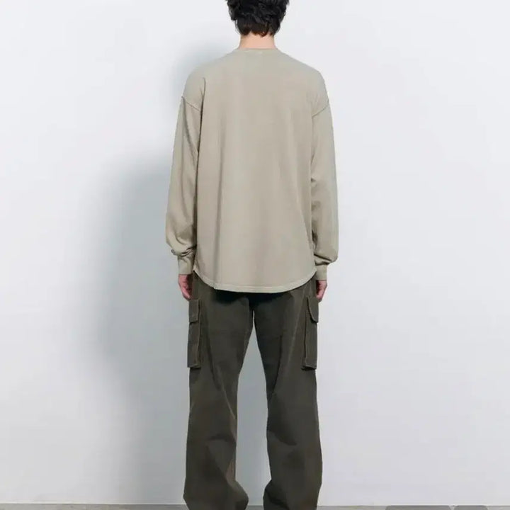 [BUNJANG] InSilence Pigment Washed Cargo Pants Khaki M / 인사일런스-피그먼트 워시드 카고팬츠(카키/M)