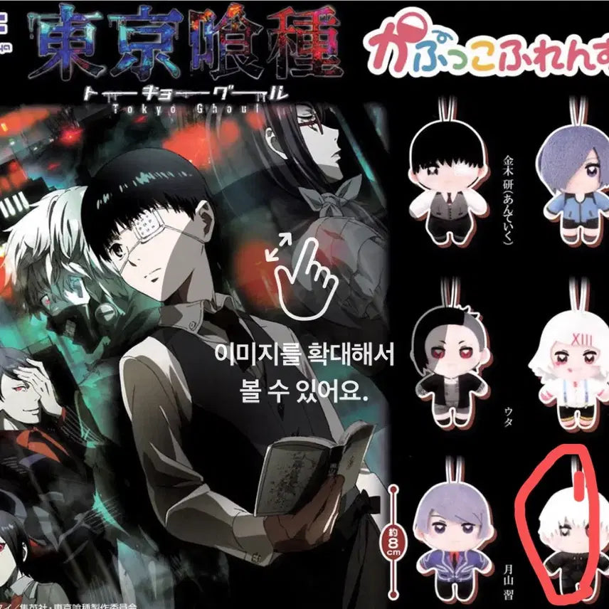 [BUNJANG] Tokyo Ghoul Kaneki Ken Nui Plush / 도쿄구울 카푸코프렌즈 누이 카네키 켄