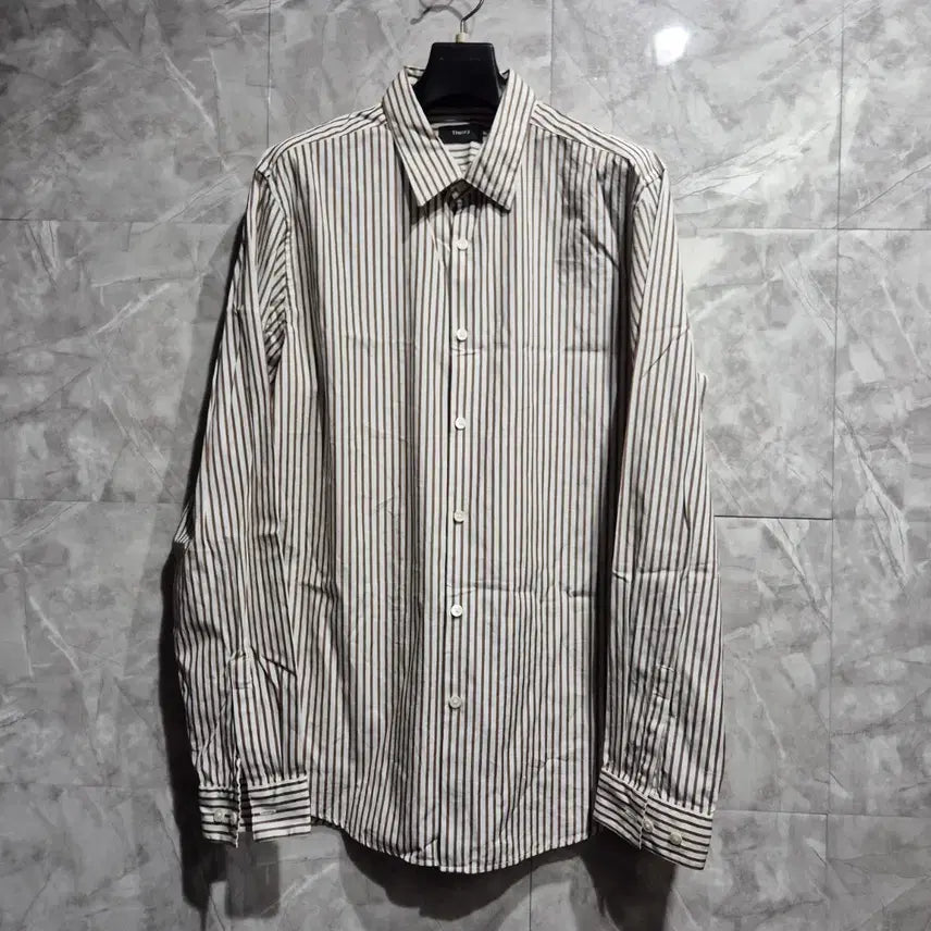 [BUNJANG] Theory Striped Shirt / 띠어리 스트라이프 셔츠