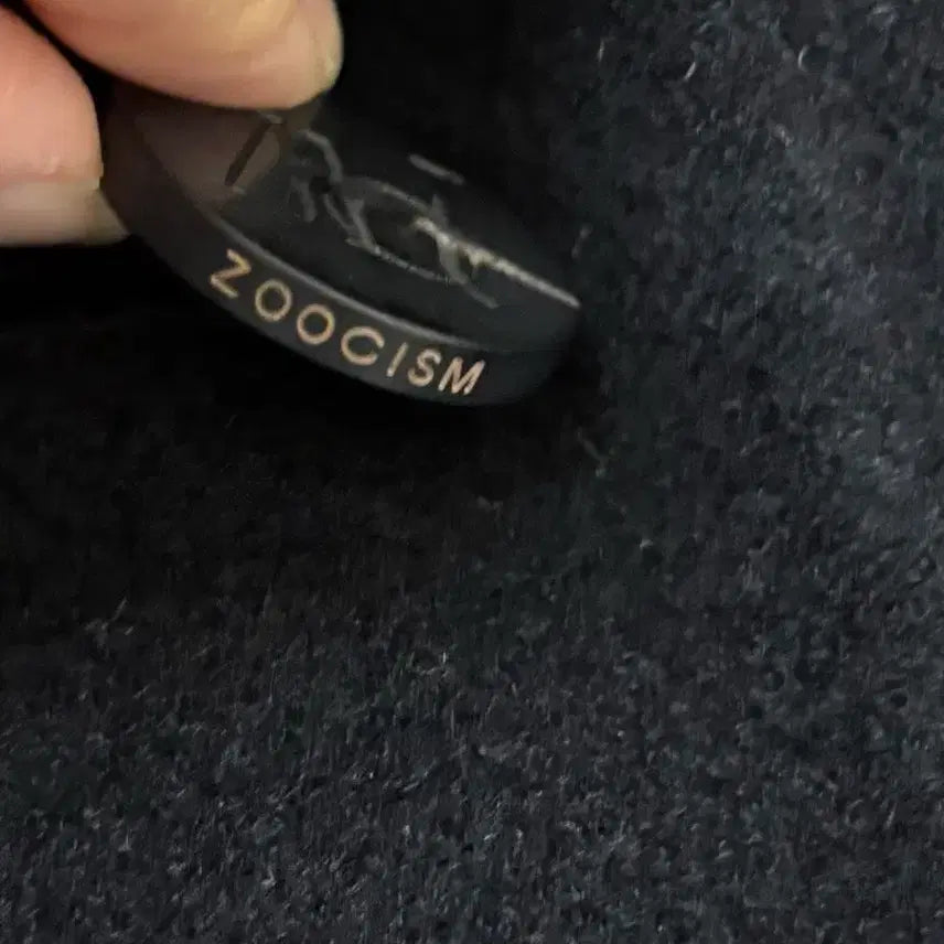 [BUNJANG] ZOOC Belted Long Coat Black 55 / ZOOC 싱글 버튼 벨티드 롱 코트 블랙 55
