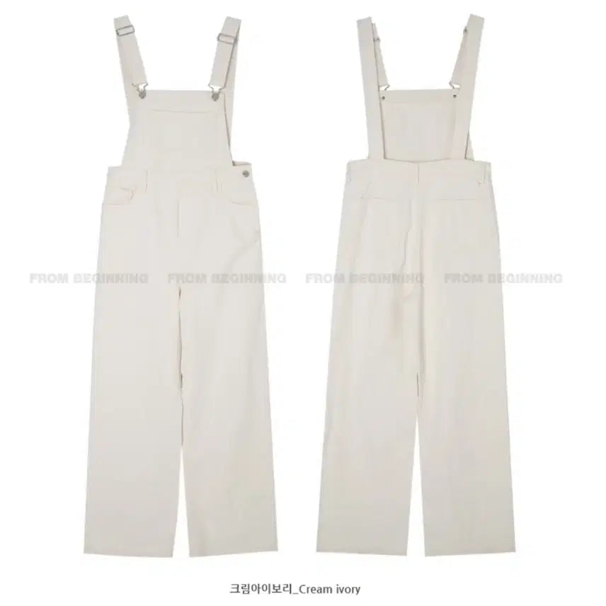 [SOLD OUT] 코튼 오버롤 팬츠(크림아이보리)