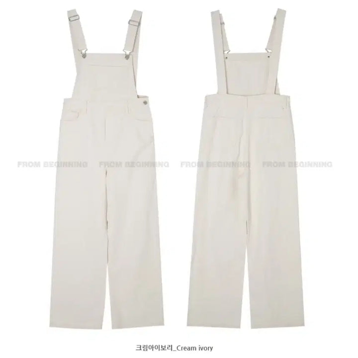[SOLD OUT] 코튼 오버롤 팬츠(크림아이보리)