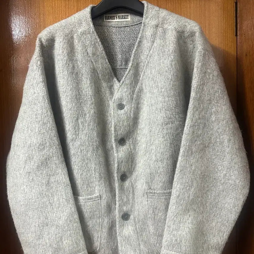 [BUNJANG] Angleun Select Shop Gray Cardigan / (앵글런셀렉샵) 보세 가디건