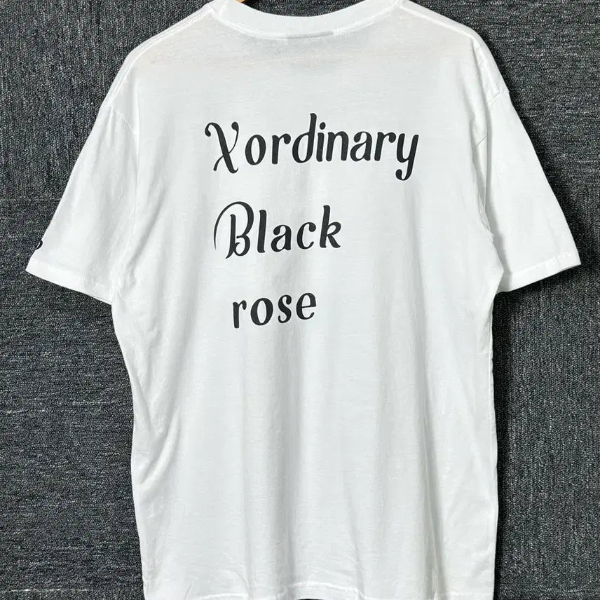 [BUNJANG] X:ORDINARY Black Rose T-Shirt / X:ORDINARY Black rose 티셔츠 50
