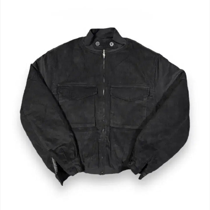 [BUNJANG] Corduroy Quilted Crop Blouson / 코듀로이 퀼팅 크롭 블루종