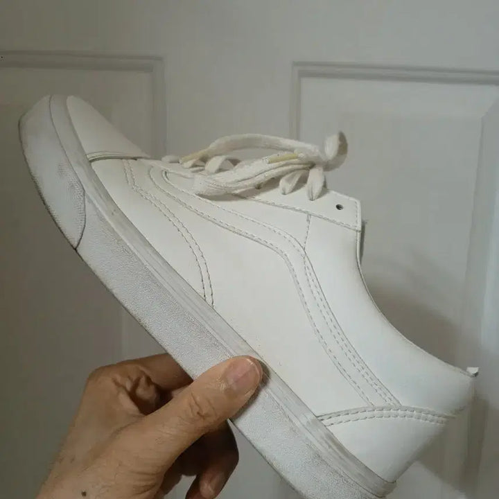 [BUNJANG] Vans Authentic Leather Blanc 275 Sneakers / 반스 어센틱 레더 블랑 275