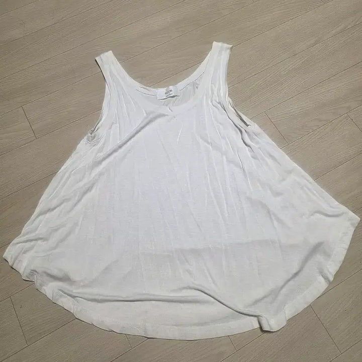 [SOLD OUT] 화이트 민소매 롱 티셔츠