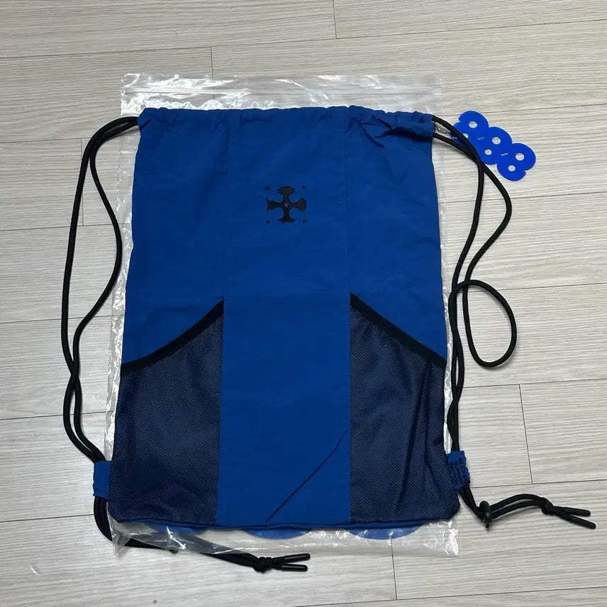 [BUNJANG] Silica Gel x Beaker SSS Mesh Pocket Gym Sack Blue / 실리카겔 x 비이커 SSS 메쉬 포켓 짐색 블루