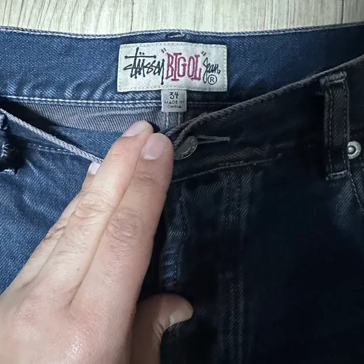 [BUNJANG] Stussy Denim Big Ol Jeans Vintage Wash Blue 34 / 스투시 데님 빅 올 진 빈티지 워시 블루 34