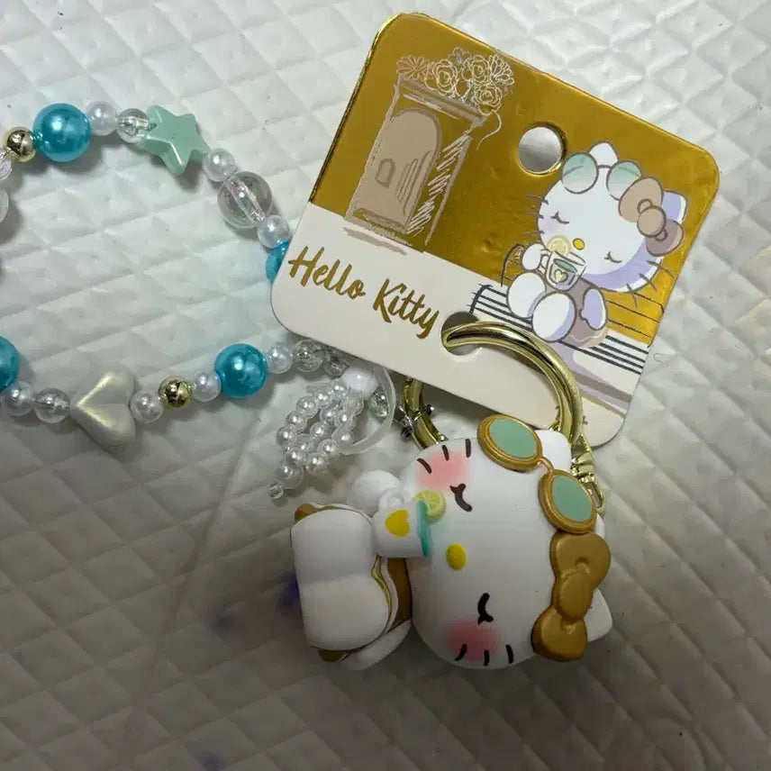 [BUNJANG] Kitty Sunglasses Keychain / 키티 키링