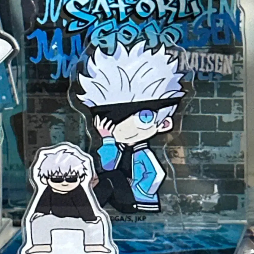 [BUNJANG] Jujutsu Kaisen Gojo Satoru SD Acrylic Stand Bundle Set / 주술회전 고죠 사토루 지로리 sd 아크릴 스탠드 2개 일괄