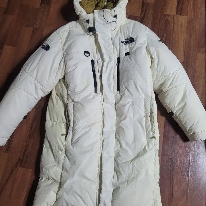 [BUNJANG] The North Face Himalaya Long Padded Jacket Ivory M Size / 노스페이스 히말라야 롱패딩 아이보리 m사이즈 팝니다