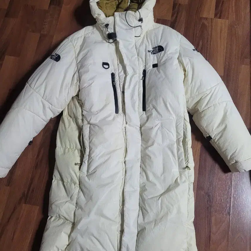 [BUNJANG] The North Face Himalaya Long Padded Jacket Ivory M Size / 노스페이스 히말라야 롱패딩 아이보리 m사이즈 팝니다