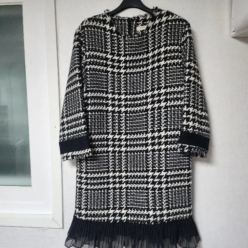 [BUNJANG] Houndstooth Check Tweed Dress / 하운드투스 체크 트위드 원피스