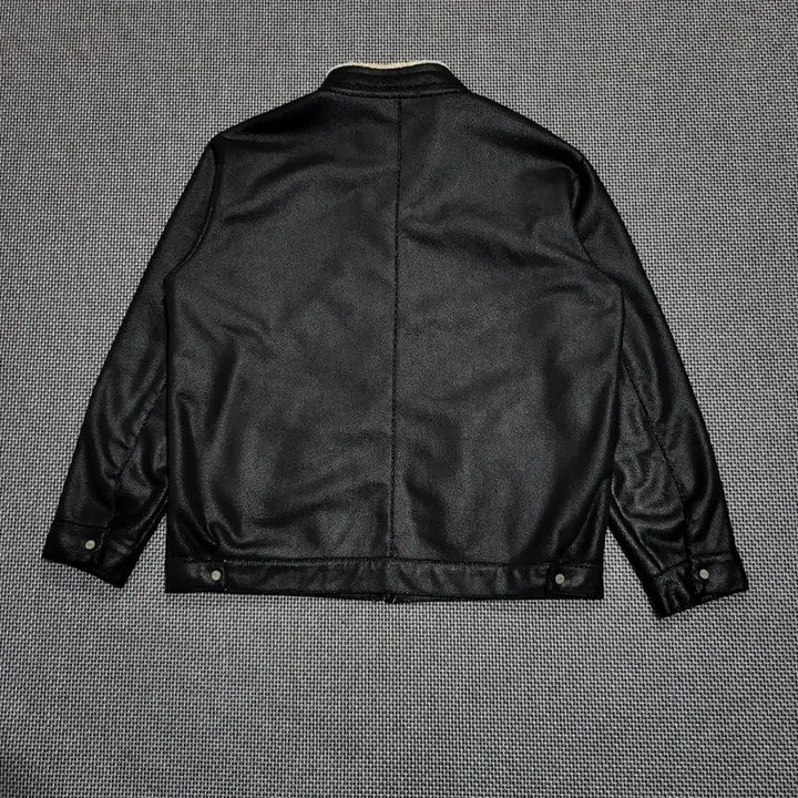 [BUNJANG] Lyle &amp; Scott Faux Fur Lined Blouson Rider Jacket Black (105) / 라일앤스콧 퍼 안감 블루종 라이더 자켓 블랙 (105)